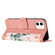 iPhone 11 Floral Pattern Leather Phone Case with Lanyard - Pink