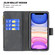 iPhone 11 Flying Butterfly Embossing Pattern Zipper Horizontal Flip Leather Case with Holder & Card Slots & Wallet - Black