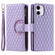 iPhone 11 Glitter Lattice Zipper Wallet Leather Phone Case - Purple