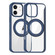 iPhone 11 High Transparency 360 Degree Rotating Holder MagSafe Phone Case - Dark Blue