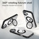 iPhone 11 High Transparency 360 Degree Rotating Holder MagSafe Phone Case - Titanium Gray