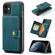 iPhone 11 JEEHOOD Retro Magnetic Detachable Protective Case with Wallet & Card Slot & Holder - Blue
