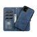 iPhone 11 KLT888-2 Retro 2 in 1 Detachable Magnetic Horizontal Flip TPU + PU Leather Case with Holder & Card Slots & Photo Frame & Wallet - Dark Blue