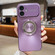 iPhone 11 Large Window Diamond Magnifier Magnetic Phone Case - Purple