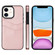iPhone 11 Litchi Leather Skin Card Slots Phone Case - Rose Gold