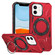 iPhone 11 MagSafe Magnetic Shockproof Phone Case with Ring Holder - Red