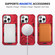 iPhone 11 MagSafe Magnetic Shockproof Phone Case with Ring Holder - Red