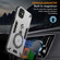 iPhone 11 Metal Ring 360 Degree Rotating Holder PC Hybrid TPU Phone Case - Silver Grey
