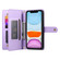 iPhone 11 Nine Card-slot Zipper Wallet Bag Leather Phone Case - Purple
