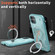 iPhone 11 PC Hybrid TPU Armor MagSafe Ring Holder Phone Case - Light Blue
