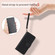 iPhone 11 Plain Weave Cowhide Genuine Leather Phone Case - Black
