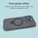 iPhone 11 Precision Hole Liquid Silicone MagSafe Metal Ring Holder Phone Case - Graphite