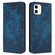 iPhone 11 Retro Elephant Embossed Leather Phone Case - Blue