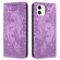 iPhone 11 Retro Elephant Embossed Leather Phone Case - Purple