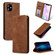 iPhone 11 Retro Skin Feel Business Magnetic Horizontal Flip Leather Case - Brown