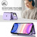 iPhone 11 RFID Card Slot Phone Case with Long Lanyard - Purple