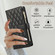 iPhone 11 Rhombic Zipper Wallet Leather Phone Case - Black