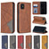 iPhone 11 Rhombus Texture Horizontal Flip Magnetic Leather Case with Holder & Card Slots & Wallet - Brown