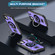 iPhone 11 Ring Holder Carbon Fiber PC Hybrid TPU Phone Case - Purple
