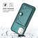 iPhone 11 Shockproof Leather Phone Case with Card Holder - Green