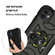 iPhone 11 Shockproof Silicone + PC Protective Case with Dual-Ring Holder - Black