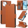 iPhone 11 Side Buckle RFID Anti-theft Leather Phone Case - Brown