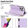 iPhone 11 Side Buckle RFID Anti-theft Leather Phone Case - Light Purple