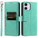 iPhone 11 Simple 6-Card Wallet Leather Phone Case - Green