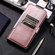 iPhone 11 Simple 6-Card Wallet Leather Phone Case - Rose Gold
