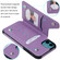 iPhone 11 Six Cats Embossing Pattern Protective Case with Holder & Card Slots & Photo Frame - Blue