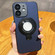 iPhone 11 Skin Feel Armor Magnetic Holder Phone Case - Dark Blue