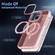 iPhone 11 Skin Feel Frosted MagSafe Magnetic Rotating Holder Phone Case - Pink
