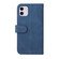 iPhone 11 Skin Feel Life Tree Metal Button Horizontal Flip Leather Case with Holder & Card Slot & Wallet & Photo Frame & Strap - Blue