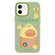 iPhone 11 Skin Feeling Jelly TPU Hybrid PC Phone Case - Pineapple Capybara Green