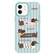 iPhone 11 Skin Feeling Jelly TPU Hybrid PC Phone Case - Striped Dachshund Light Green