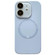 iPhone 11 Small Window Acrylic Glass Lens MagSafe Silicone Phone Case - Sierra Blue