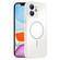 iPhone 11 Thin Circle MagSafe Skin-feel AG Glass Phone Case - White
