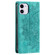 iPhone 11 Totem Embossed Magnetic Leather Phone Case - Green