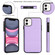 iPhone 11 Tri-fold Holder Leather Phone Case with Card Slot - Light Purple