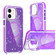 iPhone 11 Two-color Glitter Powder Lens Holder Magsafe Phone Case - Purple