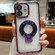 iPhone 11 Ultra-thin Electroplated Holder Magsafe Phone Case - Purple