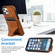 iPhone 11 Ultra-thin Shockproof Protective Case with Holder & Metal Magnetic Function - Brown