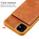 iPhone 11 Vertical Flip Wallet Shockproof Back Cover Protective Case with Holder & Card Slots & Lanyard & Photos Frames - Coffee