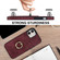 iPhone 11 Vintage Patch Leather Phone Case with Ring Holder - Red