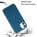 iPhone 11 Wheat MagSafe Magnetic Straw Material + TPU Phone Case with Lanyard - Blue