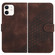 iPhone 11 YX0060 Elephant Head Embossed Phone Leather Case with Lanyard - Coffee