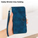 iPhone 11 YX0080 Grid Butterfly Embossed Pattern Flip Leather Phone Case with Lanyard - Dark Blue