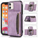 Three-fold Leather Phone Case with Card Slot & Wallet & Holder iPhone 11 - Purple