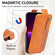 Zipper Wallet Vertical Flip Leather Phone Case iPhone 11 - Brown