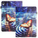 iPad mini 2021 2024 / mini 6 Sewing Litchi Texture Smart Leather Tablet Case - Butterfly